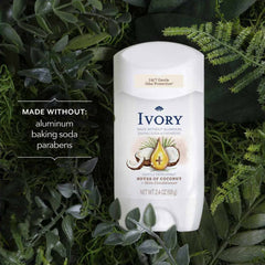 Ivory Aluminum-Free Gentle Deodorant, Notes of Coconut, 2.4oz