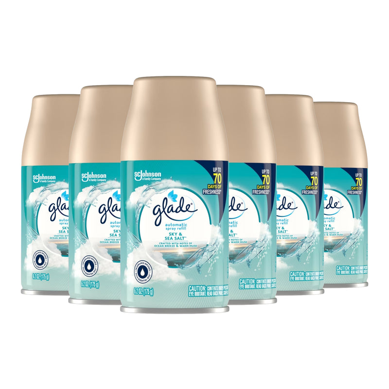 Glade Automatic Spray Refill, Sky & Sea Salt, 6.2oz