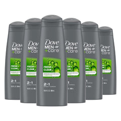 Dove Men+Care 2-in-1 Shampoo & Conditioner, Fresh + Clean, 12 oz