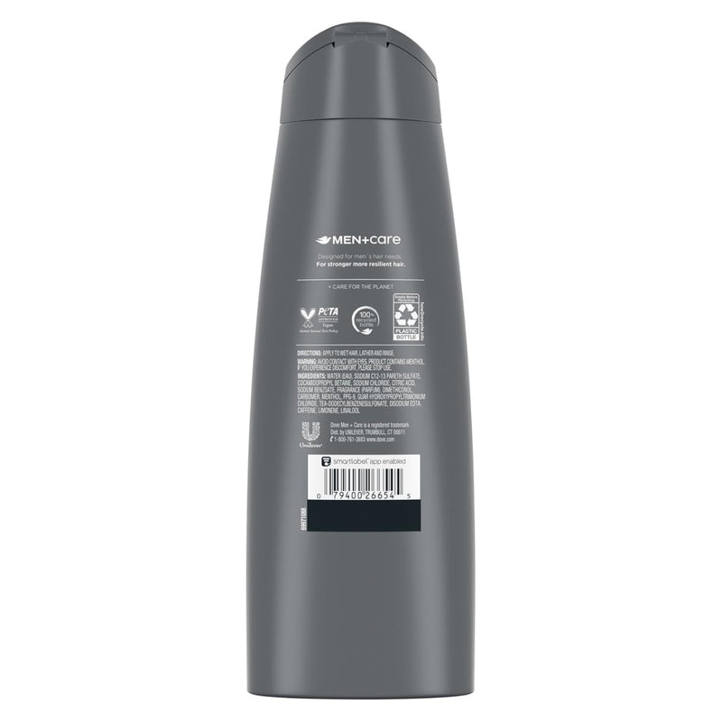 Dove Men+Care 2-in-1 Shampoo & Conditioner, Fresh + Clean, 12 oz