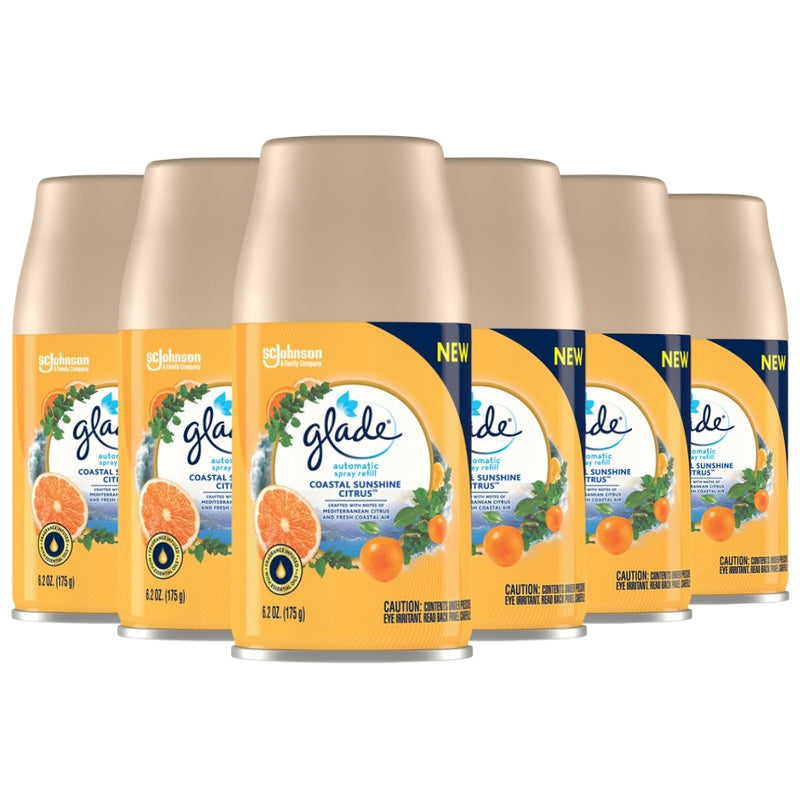 Glade Automatic Spray Refill, Coastal Sunshine Citrus, 6.2oz