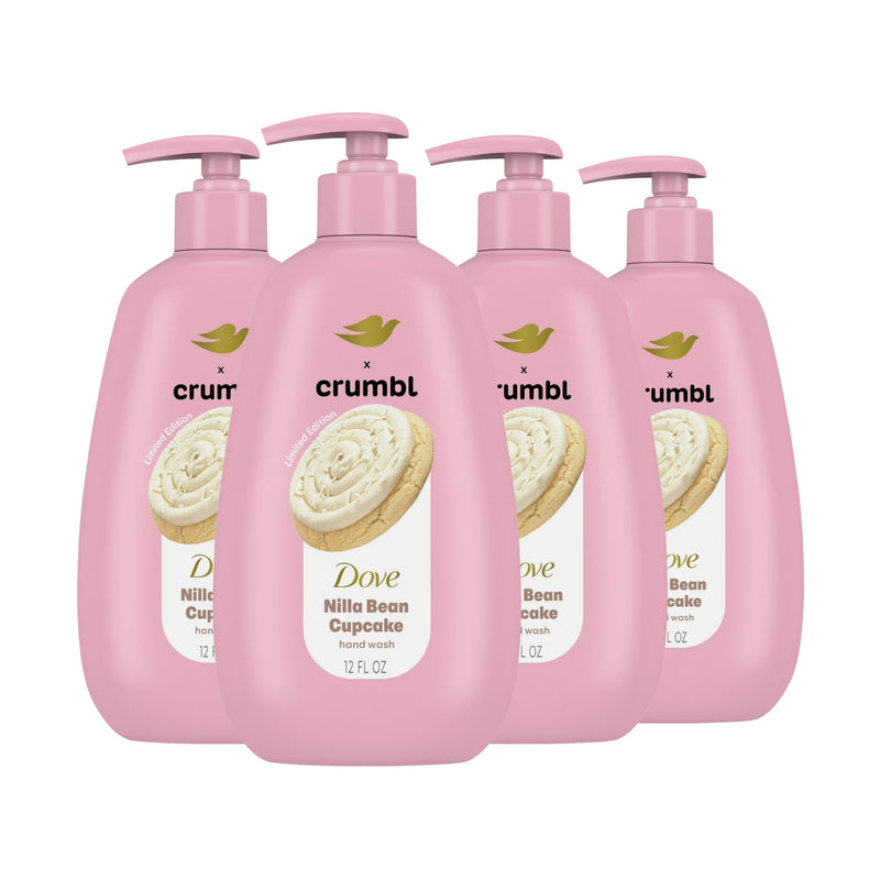 Dove Crumbl Limited Edition Hand Wash, Nilla Bean Cupcake, 12oz