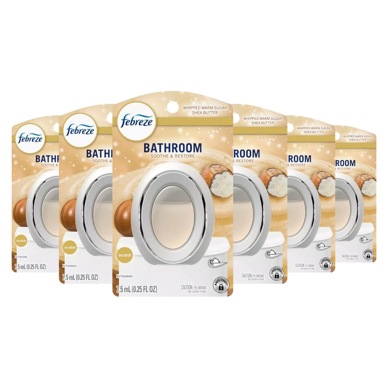 Febreze Bathroom Air Freshener, Soothe & Restore, Whipped Warm Sugar Shea Butter