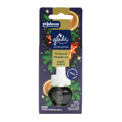 Glade PlugIns Scented Oil Refills, Embers & Sandalwood, 0.67oz