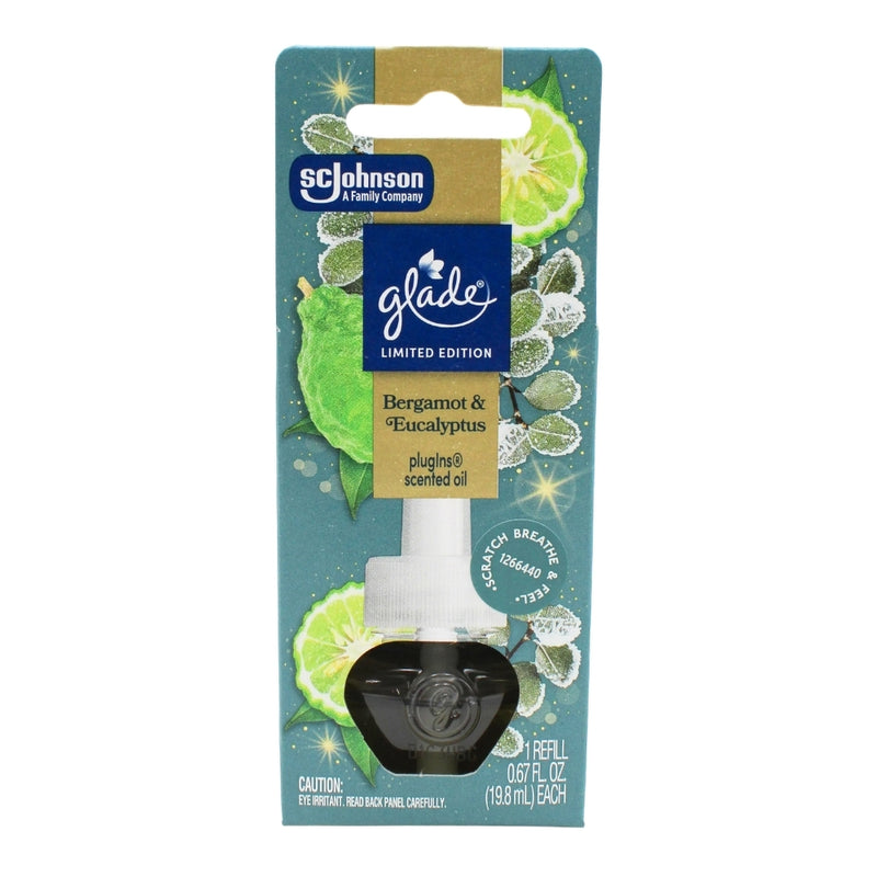 Glade PlugIns Scented Oil Refills, Bergamot & Eucalyptus