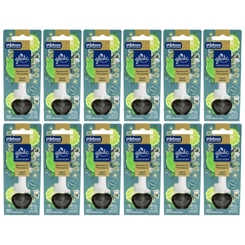 Glade PlugIns Scented Oil Refills, Bergamot & Eucalyptus
