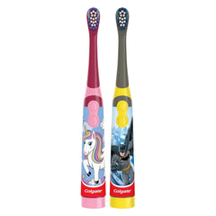 Colgate Kids Battery Powered Toothbrush, 2-Pack - Batman & Unicorn