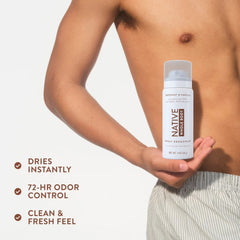 Native Whole Body Deodorant Spray, Coconut & Vanilla, Travel Size, 1oz, 6-Pack