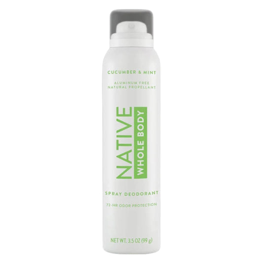 Native Whole Body Deodorant Spray, Cucumber & Mint, 3.5oz -