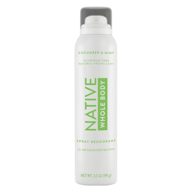 Native Whole Body Deodorant Spray, Cucumber & Mint, 3.5oz