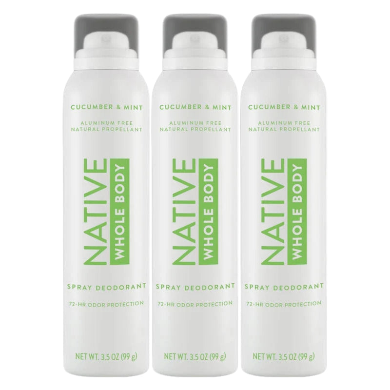 Native Whole Body Deodorant Spray, Cucumber & Mint, 3.5oz