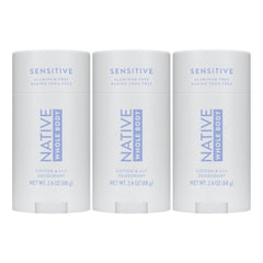 Native Whole Body Deodorant Stick, Cotton & Lily, 2.4oz