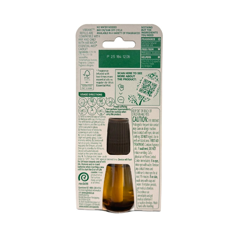 Air Wick Essential Mist Refill, Vibrant, Harvest Pumpkin & Spice