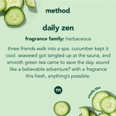 Method Body Wash Trio, Daily Zen + Pure Peace + Simply Nourish, 18oz, 3-Pack