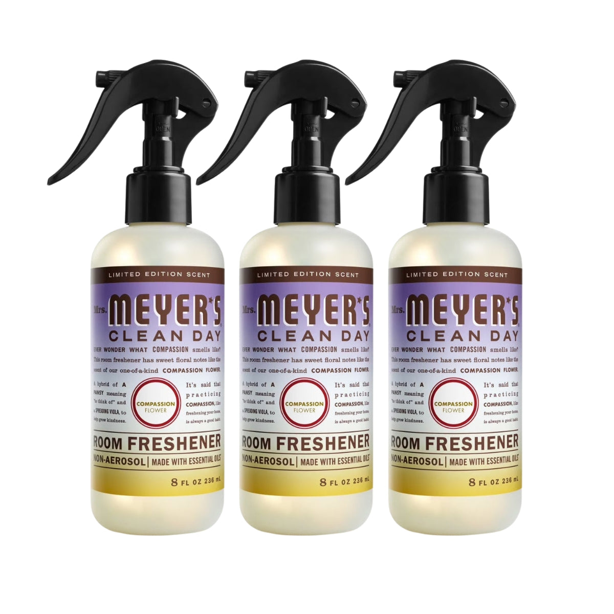 Mrs. Meyer's Room Freshener Spray, Compassion Flower, 8oz -