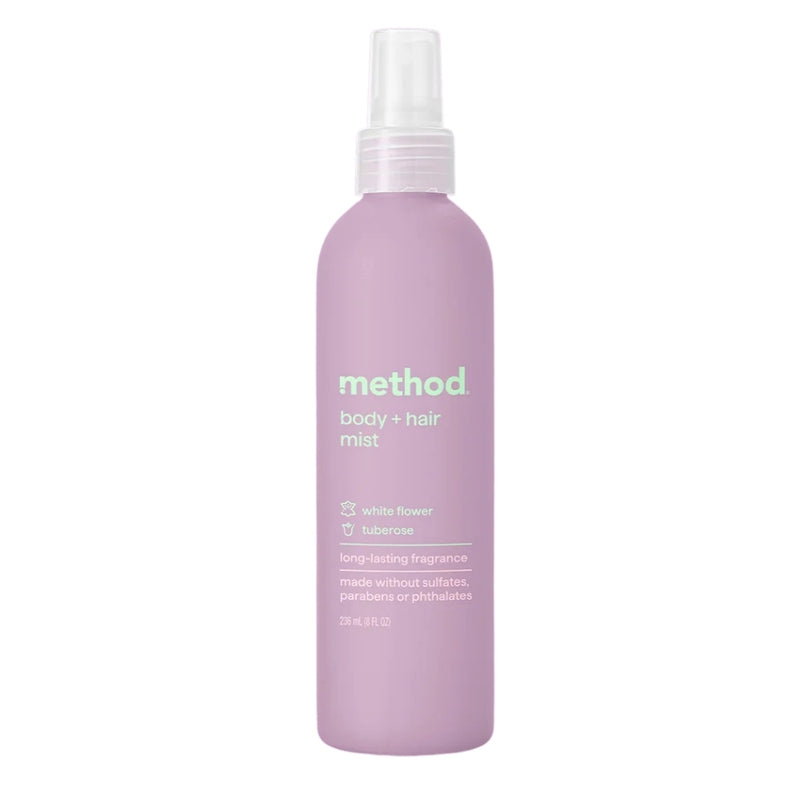 Method Body + Hair Mist, White Flower + Tuberose, 8oz