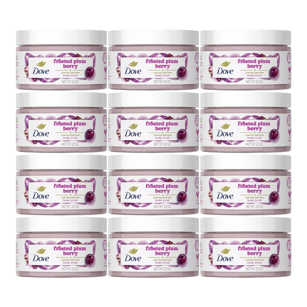 Dove Limited Edition Body Scrub, Frosted Plum Berry, 3.5oz -