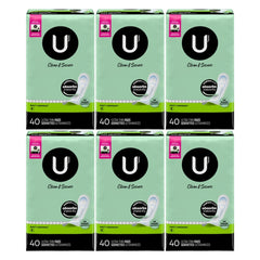 U by Kotex Clean & Secure Ultra Thin Pads, Heavy, 40 Count