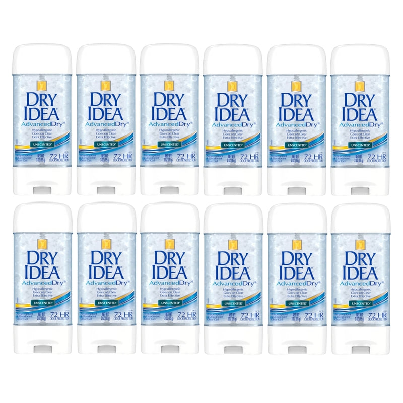 Dry Idea Advanced Dry Clear Gel Deodorant, Unscented, 3oz