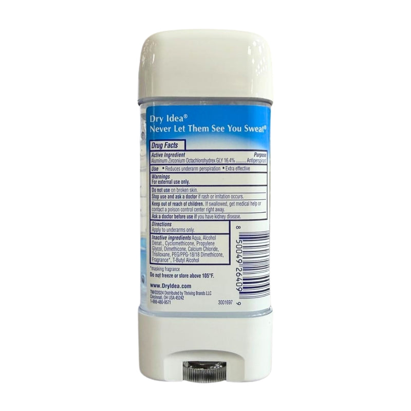 Dry Idea Advanced Dry Clear Gel Deodorant, Unscented, 3oz