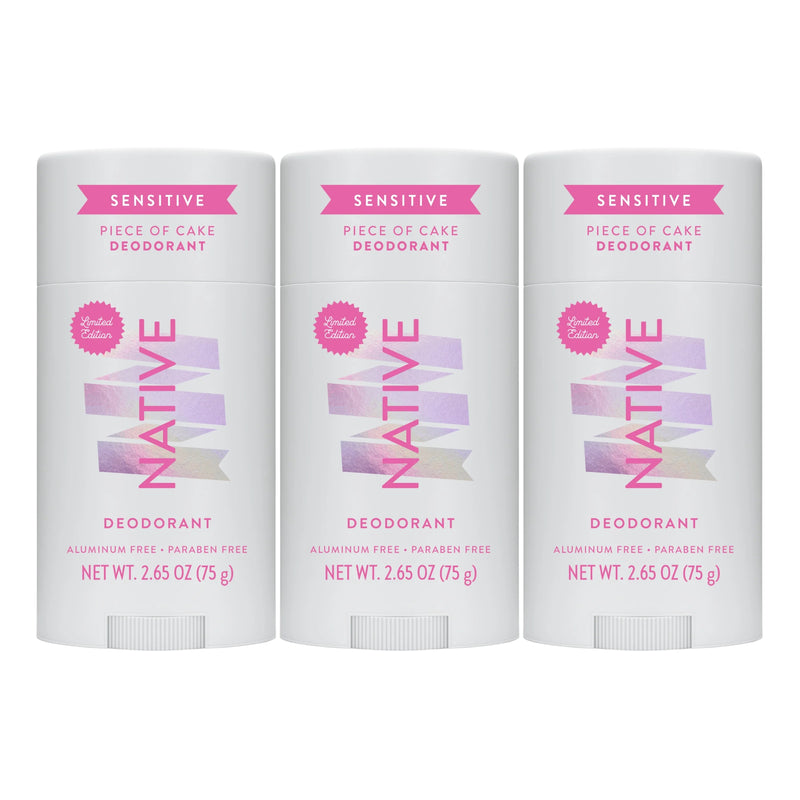 Native Sensitive Deodorant Stick, Piece of Cake, 2.65oz