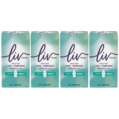 Liv by Kotex Period & Pee Pads, Ultra Thin, Heavy, 24 Count
