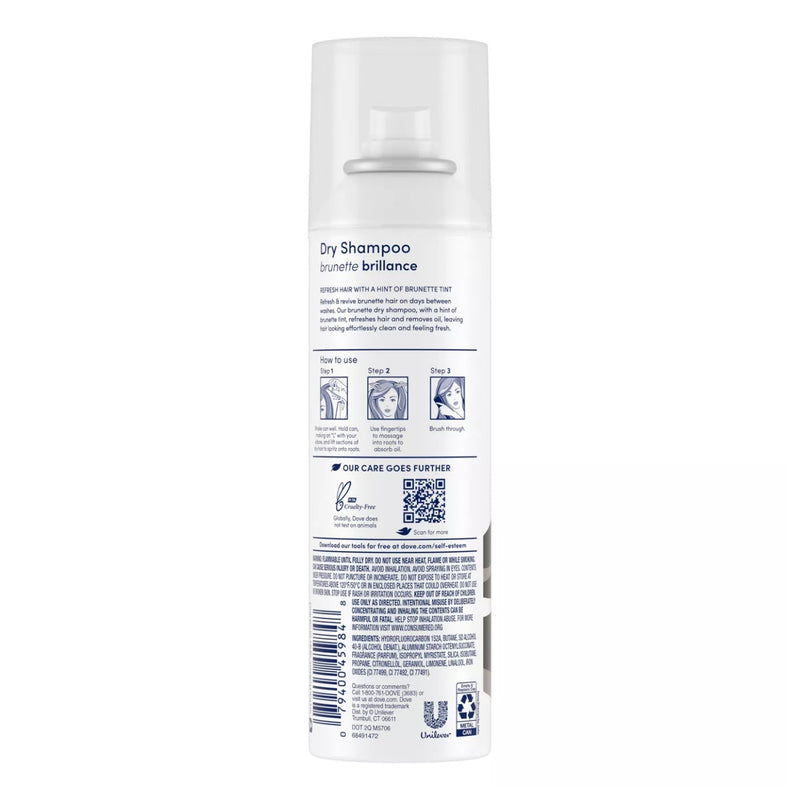 Dove Dry Shampoo, Brunette Brilliance, 5oz