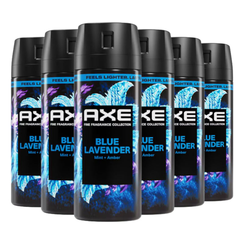 AXE Fine Fragrance Collection Premium Body Spray, Blue Lavender Mint + Amber, 4oz