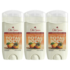 Old Spice Total Body Deodorant, Mandarin + Sandalwood, 3oz