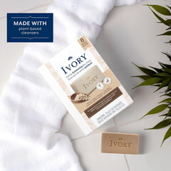 Ivory Gentle Exfoliating Bar Soap, Warm Vanilla + Oat Milk, 3.17oz, 8 Count
