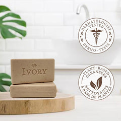 Ivory Gentle Exfoliating Bar Soap, Warm Vanilla + Oat Milk, 3.17oz, 8 Count