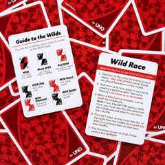 UNO Wild Twists Playing Cards - 52 Standard Card Deck with 8 Extra Wild Cards
