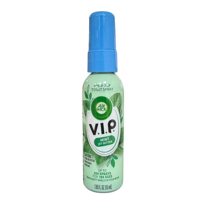 Air Wick V.I.P. Pre-Poop Toilet Spray, Mint Jet Setter, 1.85oz