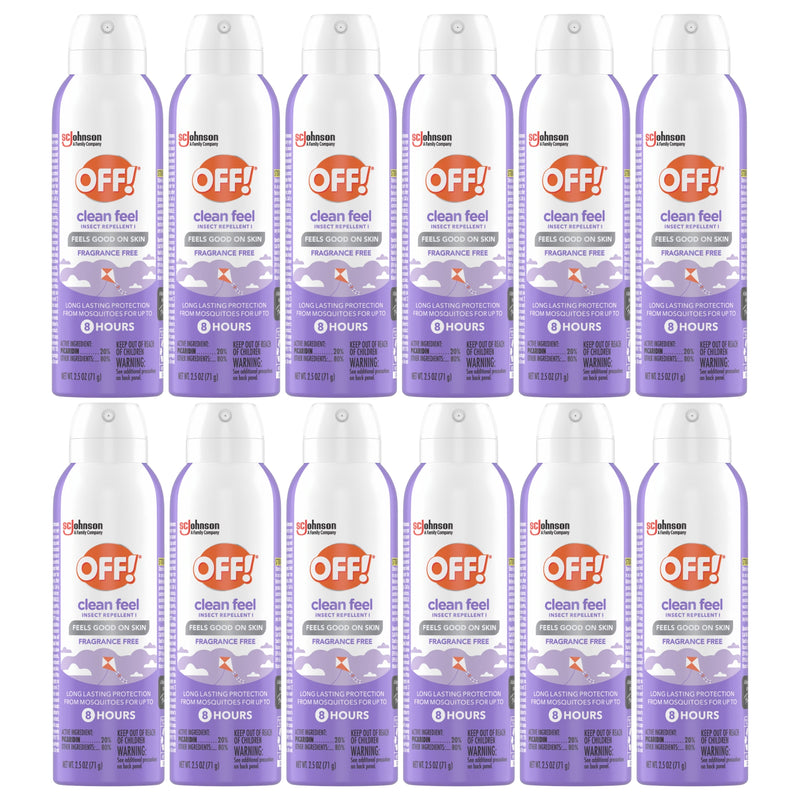 OFF! Clean Feel Insect Repellent, Fragrance Free, 2.5oz
