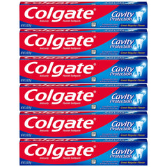 Colgate Cavity Protection Toothpaste, Travel Size, 2.5oz, 6-Pack
