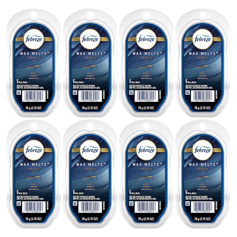 Febreze Wax Melts, Ocean, 2.75oz, 6 Count