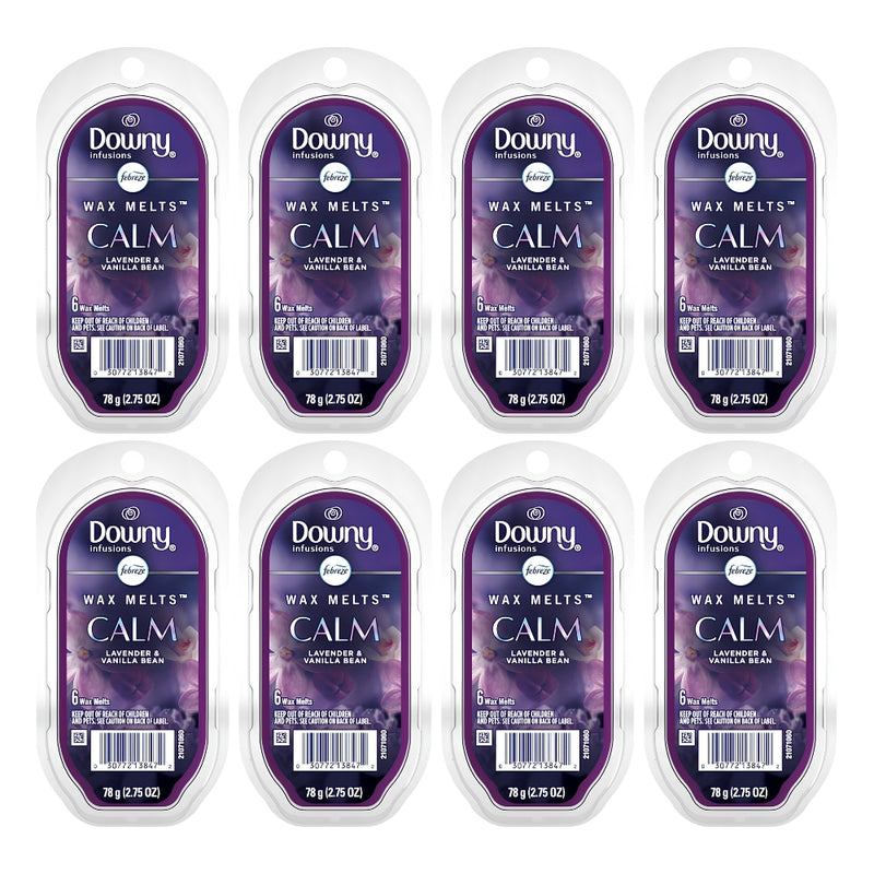 Febreze Downy Infusions Calm Wax Melts, Lavender & Vanilla Bean, 2.75oz, 6 Count