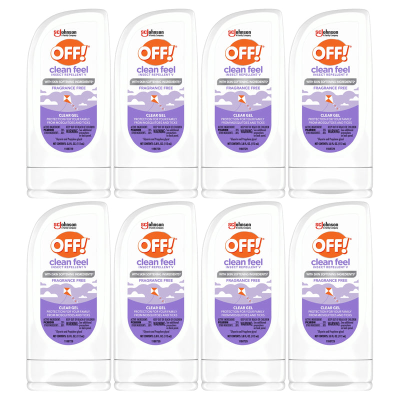 OFF! Clean Feel Insect Repellent Gel, Fragrance Free, 3.8oz
