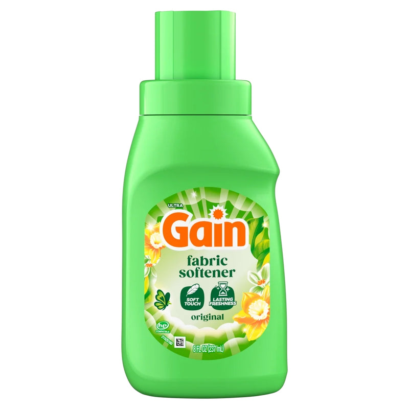 Gain Fabric Softener, Original Scent, Travel Size, 8oz, 6-Pack