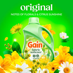 Gain Fabric Softener, Original Scent, Travel Size, 8oz, 6-Pack
