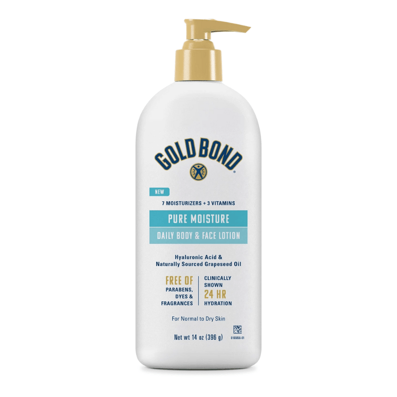 Gold Bond Pure Moisture Daily Body & Face Lotion, 14 Oz