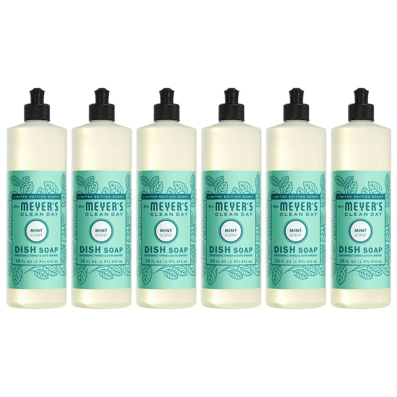 Mrs. Meyer's Clean Day Liquid Dish Soap, Mint, 16oz