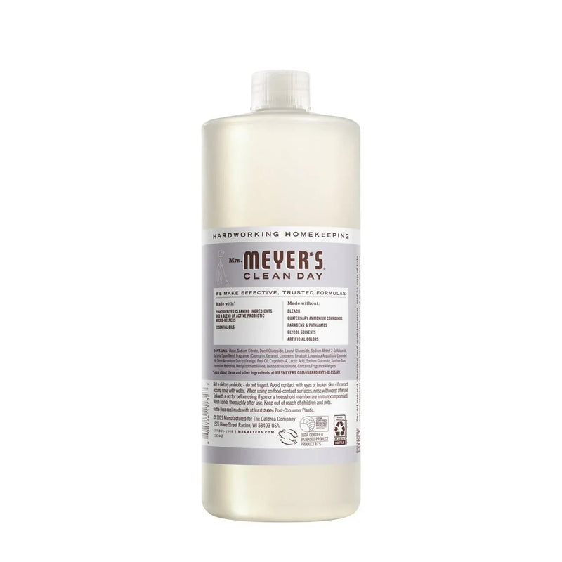Mrs. Meyers Clean Day Probiotic Multi-Surface Concentrate Cleaner, Lavender, 32 Fl Oz