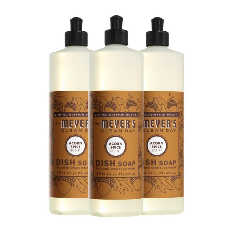 Mrs. Meyer's Clean Day Liquid Dish Soap, Acorn Spice, 16oz