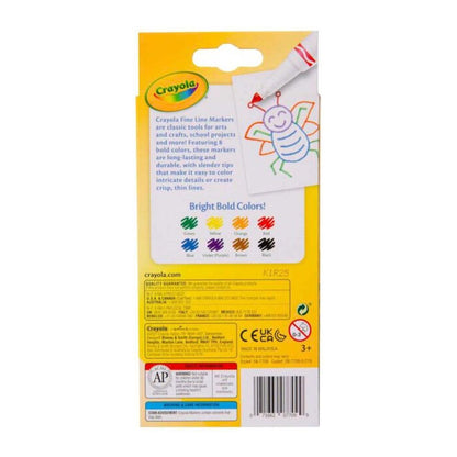 Crayola Classic Fine Line Markers, 8 Count, image 4