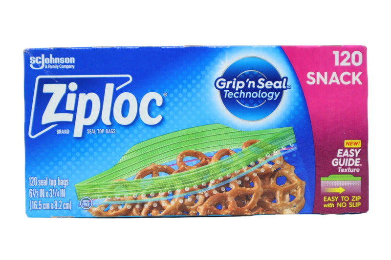 Ziploc Snack Bags, with Grip 'n Seal Technology, 120 Count ( 6.5" x 3.25" )