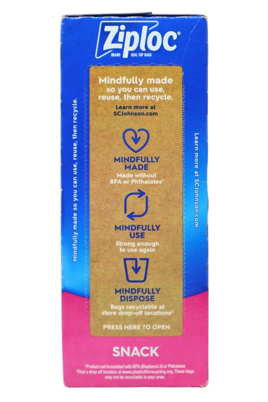 Ziploc Kitchen Essentials Set – Snack, Sandwich & Quart Freezer Bags