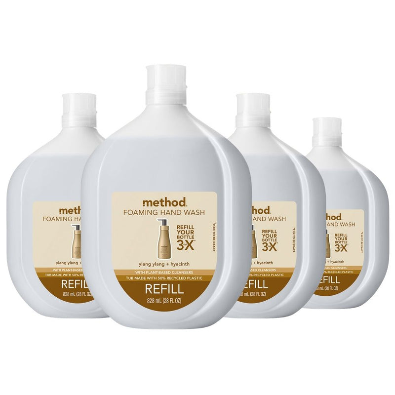 Method Foaming Hand Wash Refill, Ylang Ylang + Hyacinth, 28 Oz