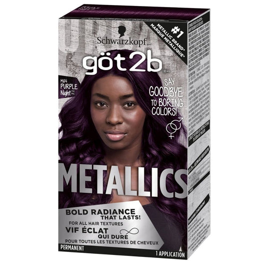 Got2b Metallics Permanent Hair Color, M64 Purple Night -