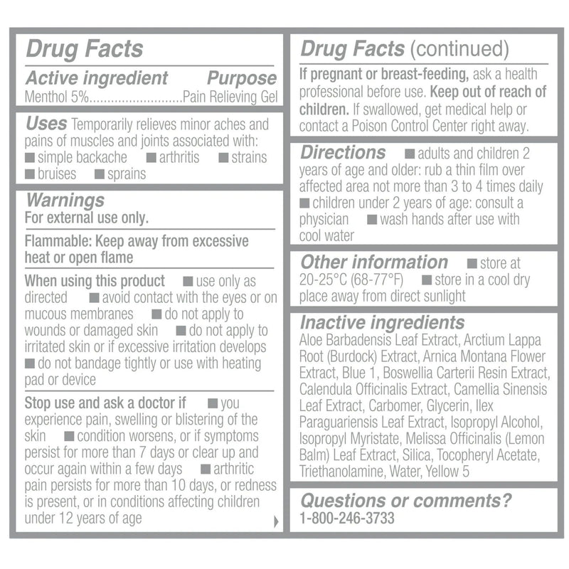 Biofreeze Professional Colorless Roll-On Menthol Pain Relieving Gel, 3oz